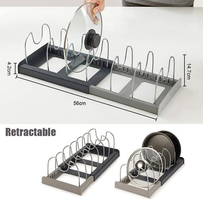 🛒 Rack Organizador de Tapas y Ollas – Espacio y Orden en tu Cocina 🍳✨